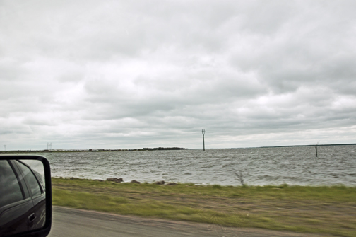 the lakes are overflowing the land